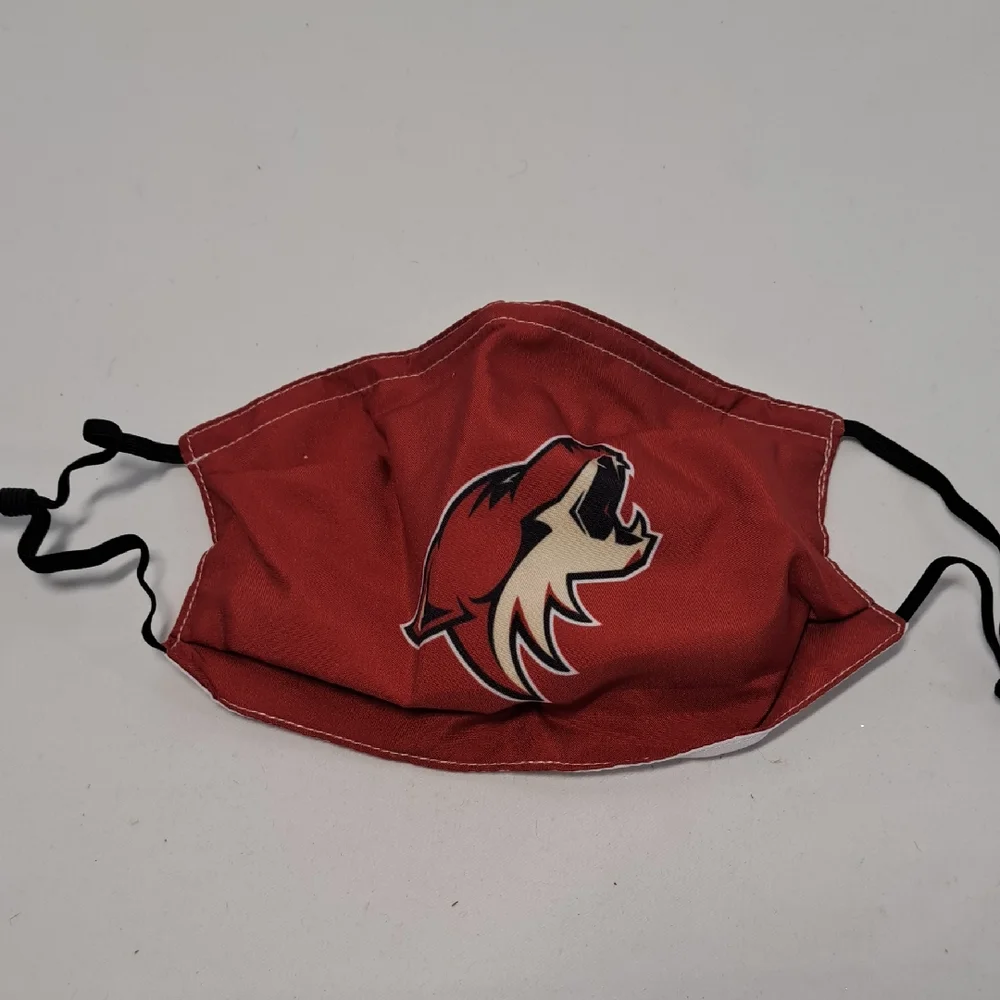 Kids Red Face Mask with Logo